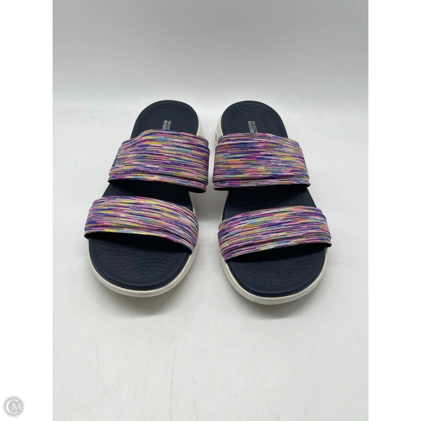 Sandals Flats By Skechers In Purple, Size: 9