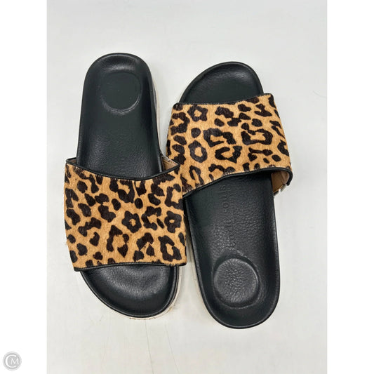 Sandals Flats By Gentle Souls In Animal Print, Size: 8