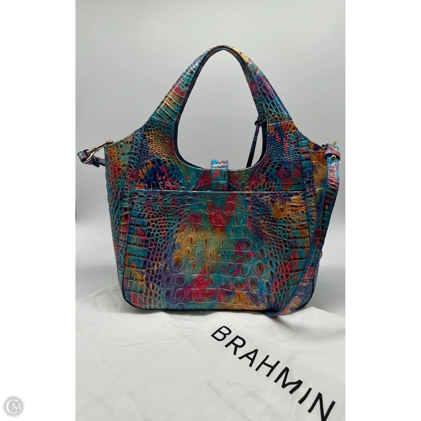 Handbag Designer By Brahmin, Size: Large
