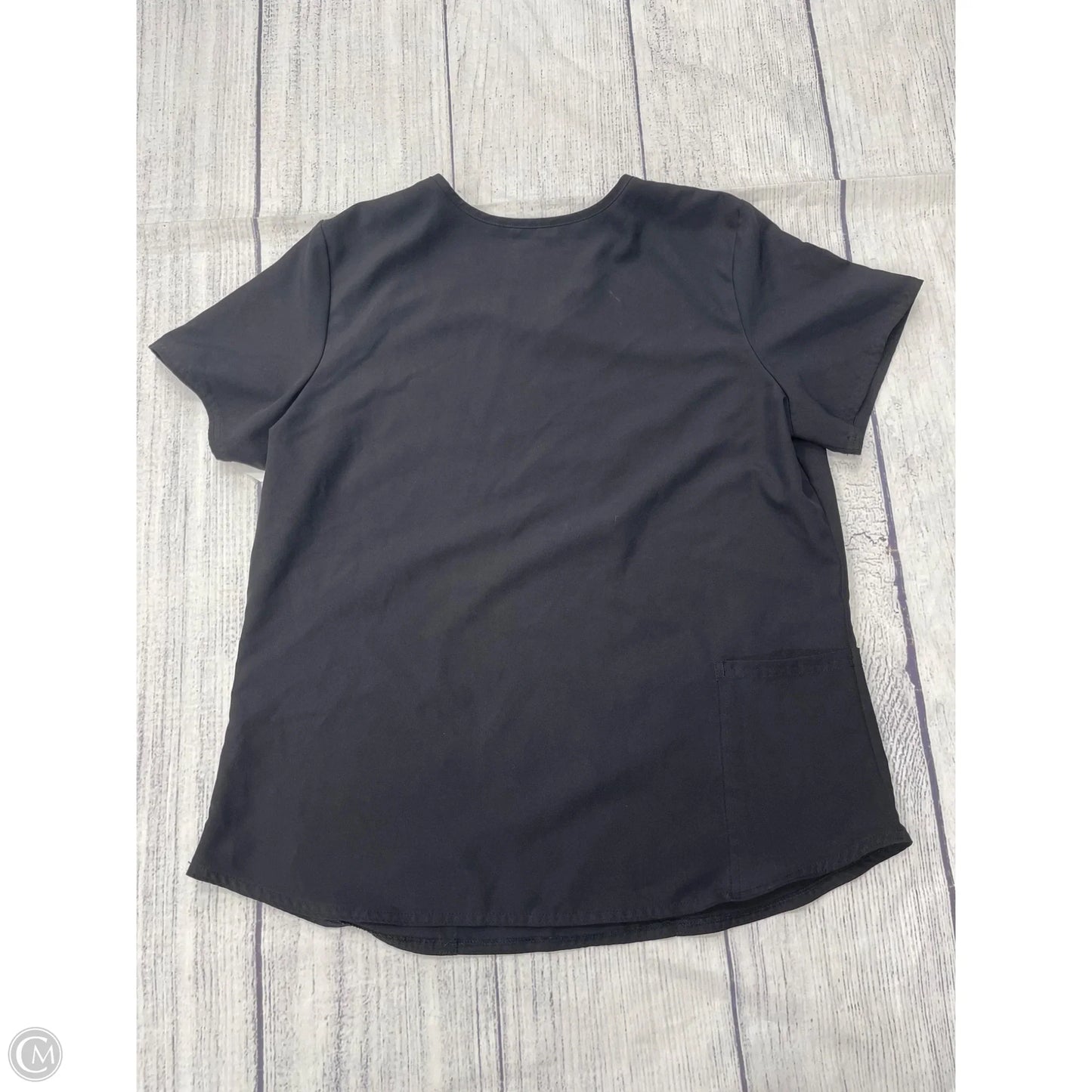 Top Short Sleeve By Clothes Mentor In Black, Size: L
