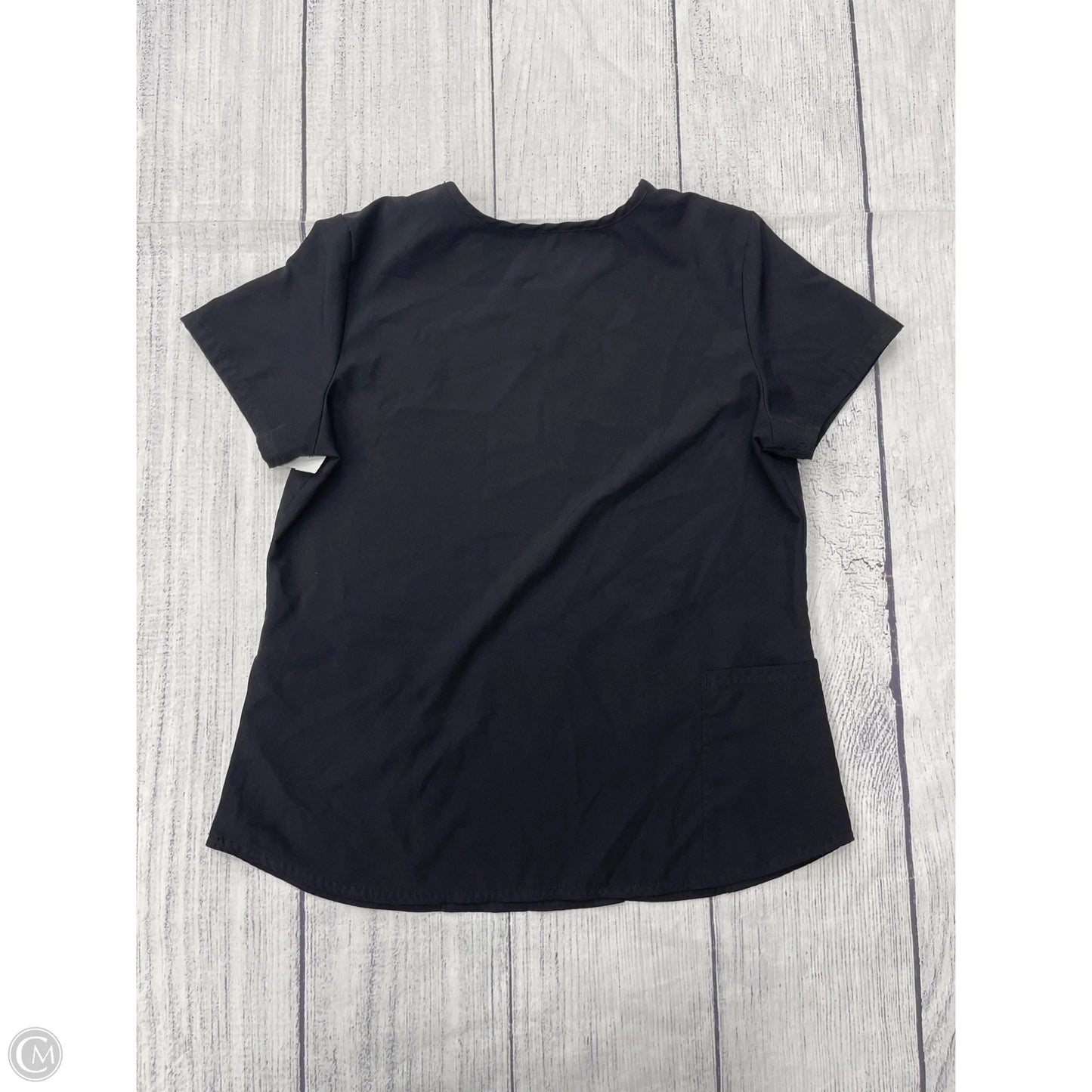 Top Short Sleeve By Clothes Mentor In Black, Size: L