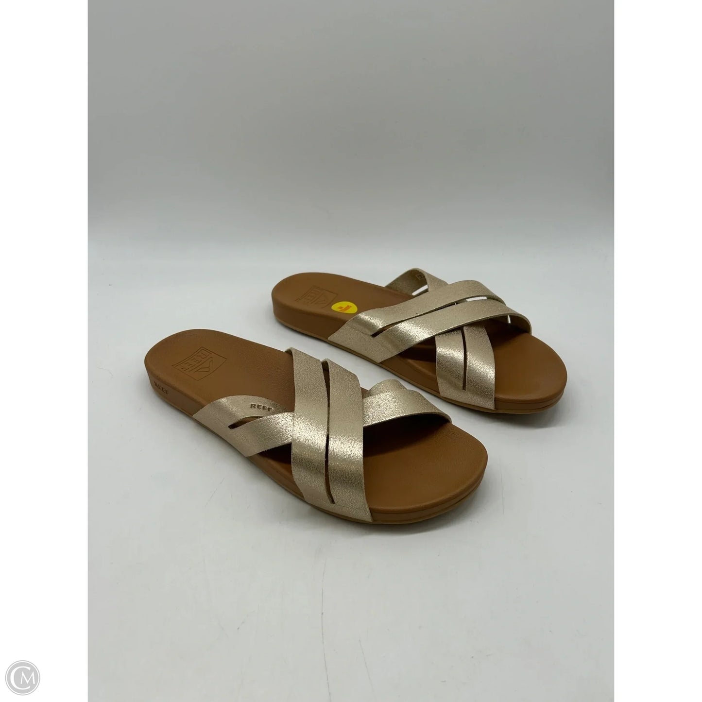 Sandals Flats By Reef In Gold, Size: 8