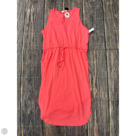 Dress Casual Midi By Zenana In Pink, Size: Xl