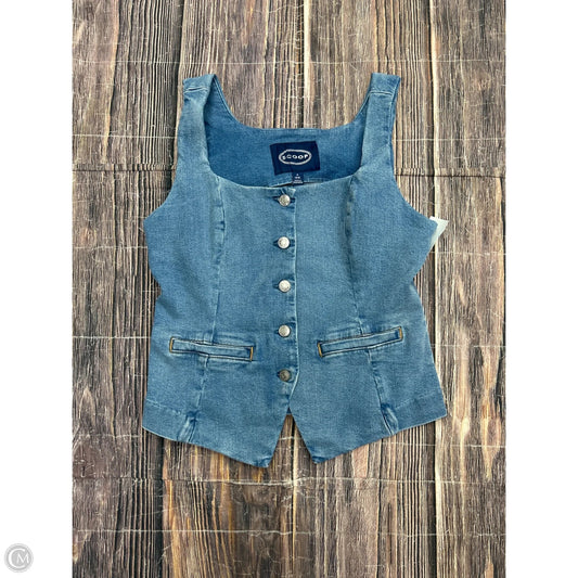 Vest Other By Scoop In Blue Denim, Size: S