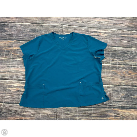Top Short Sleeve By Clothes Mentor In Teal, Size: 3x