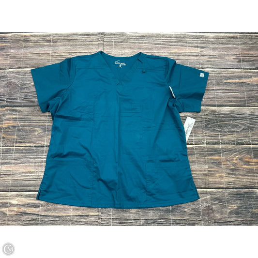 Top Short Sleeve By Clothes Mentor In Teal, Size: 2x