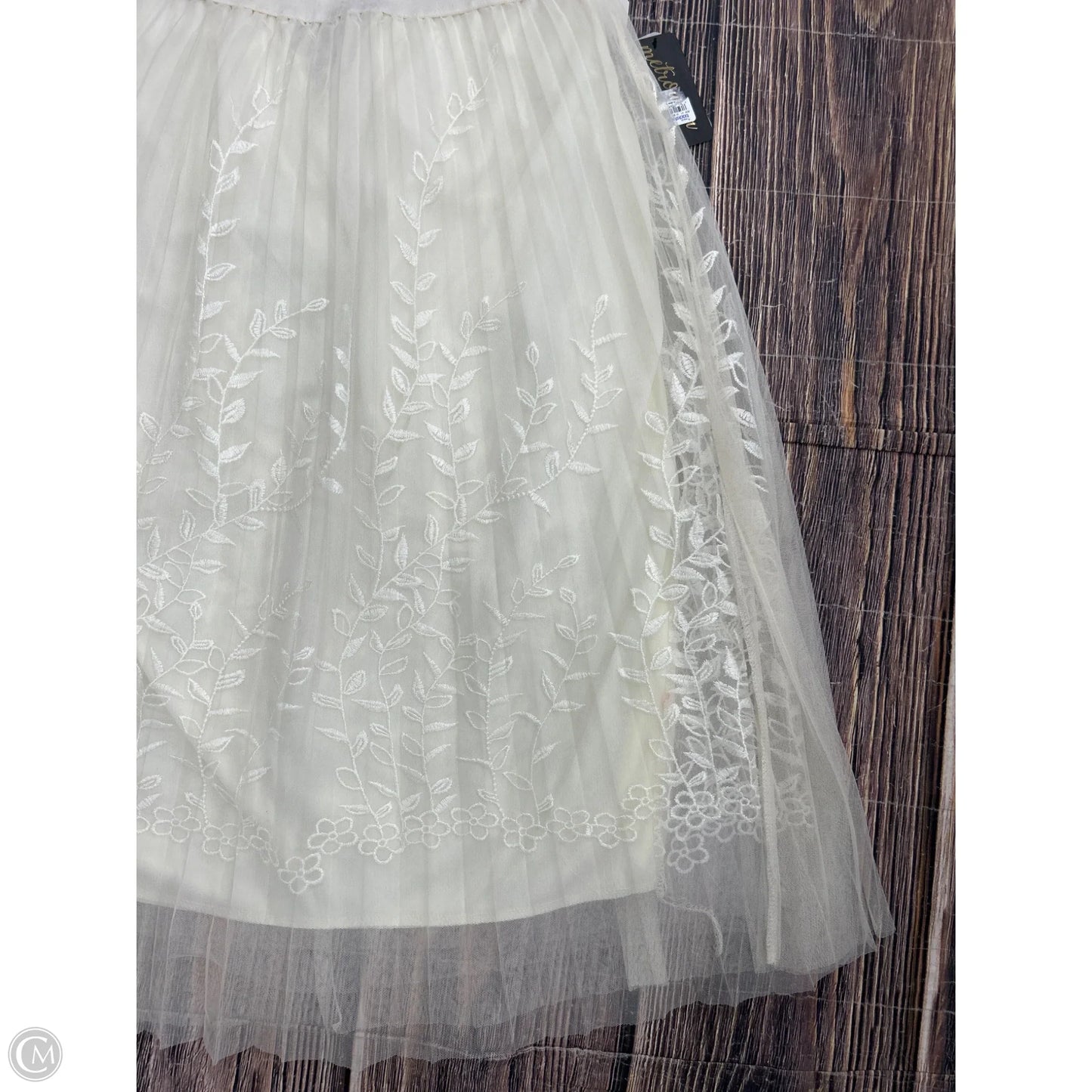 Skirt Maxi By Clothes Mentor In Cream, Size: L