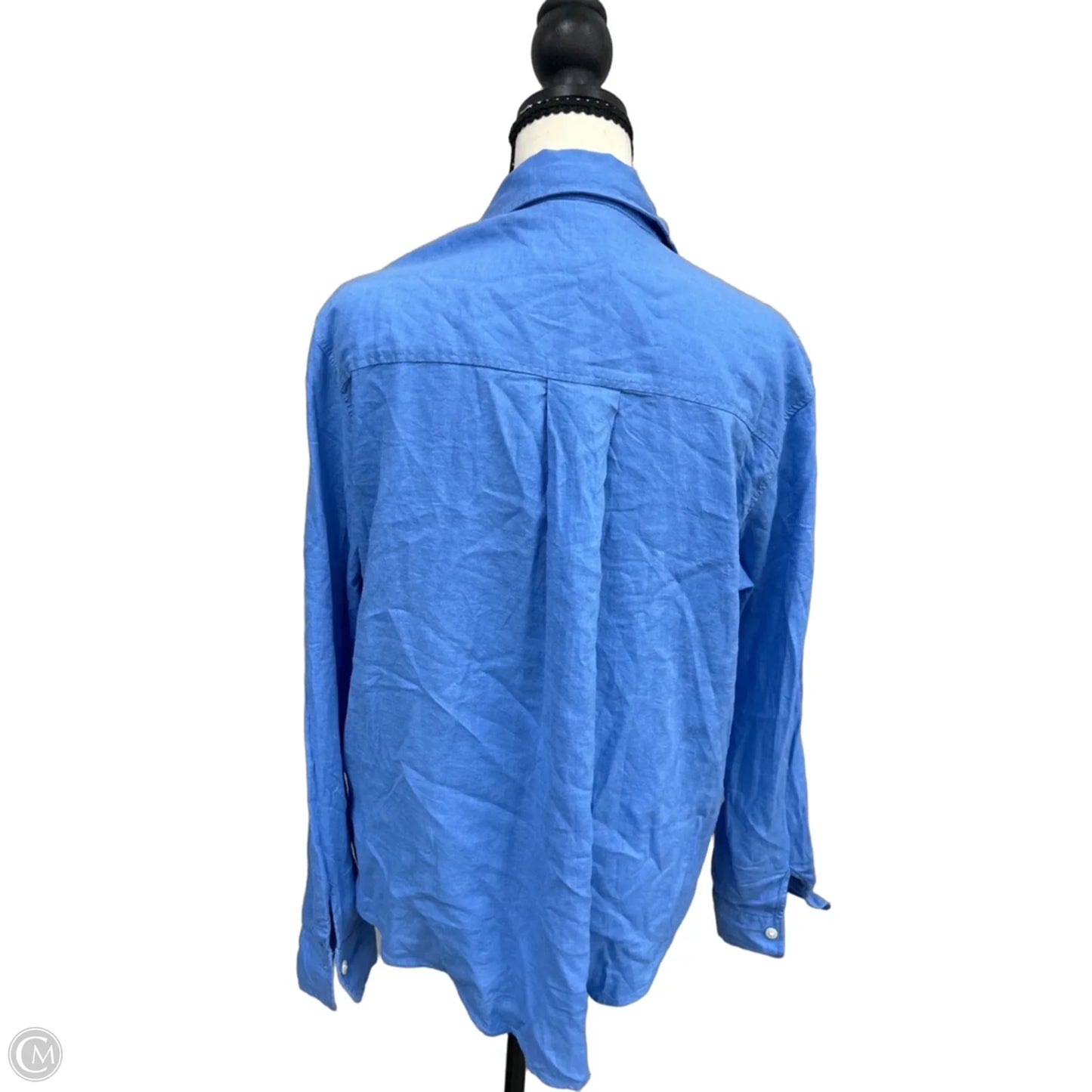 Top Long Sleeve By H&m In Blue, Size: S