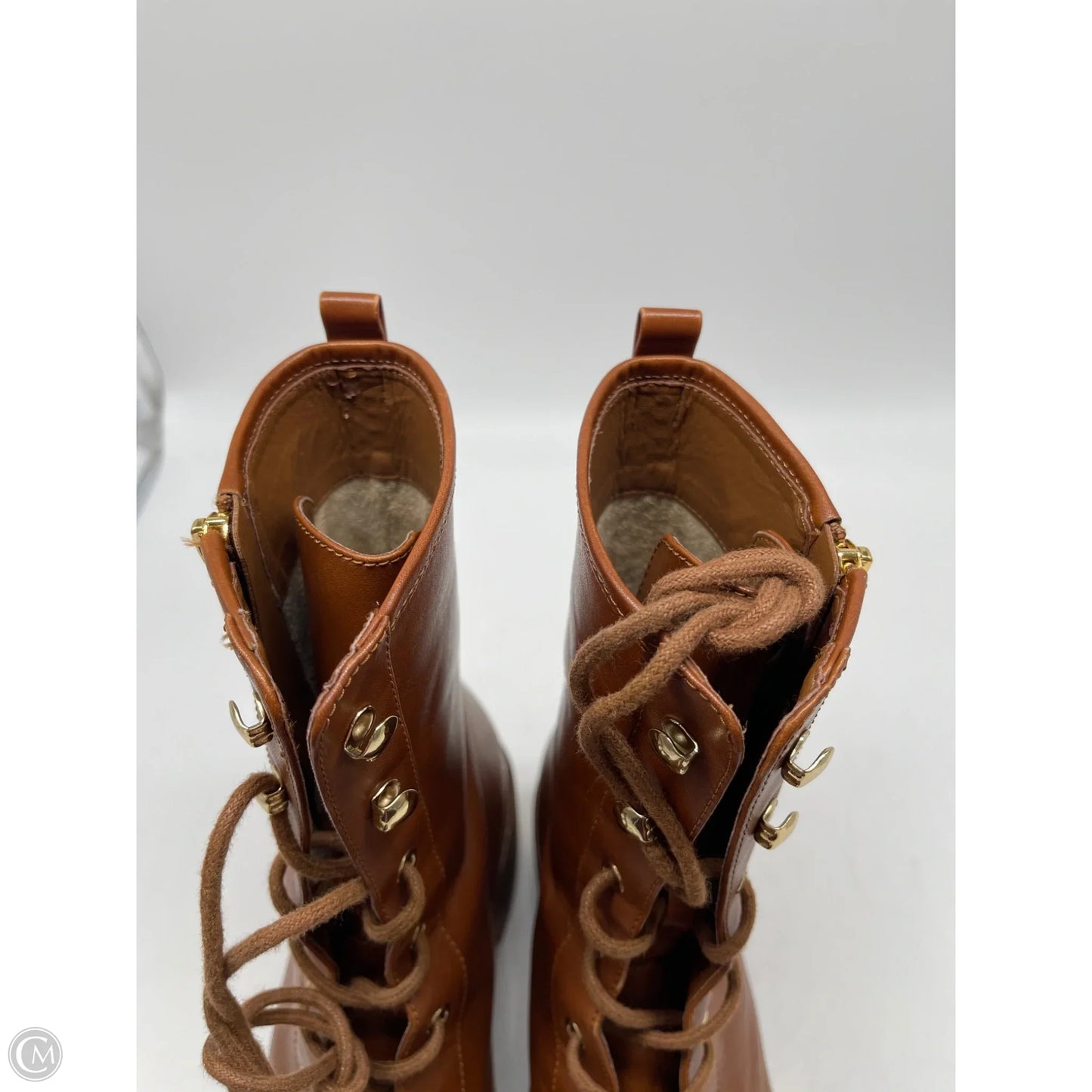 Boots Combat By Michael By Michael Kors In Brown, Size: 8