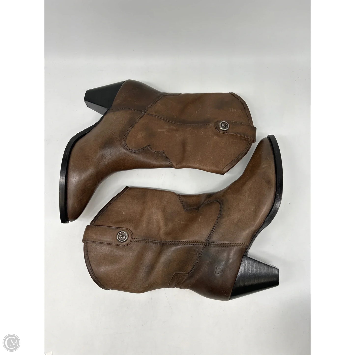 Boots Designer By Frye In Brown, Size: 6.5