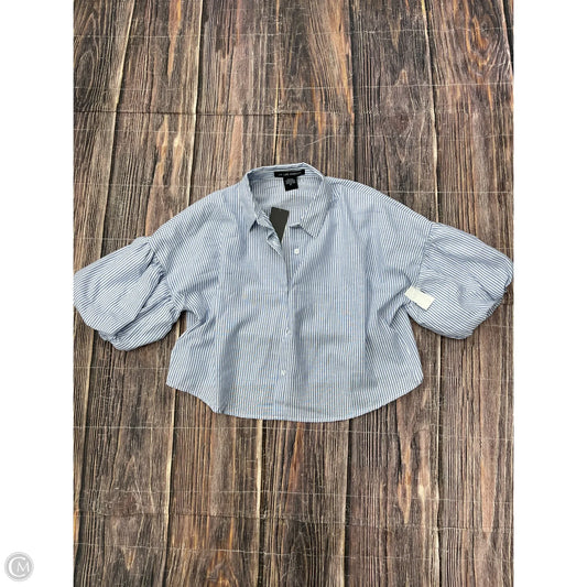 Top 3/4 Sleeve By Liv Los Angeles In Blue, Size: Xl