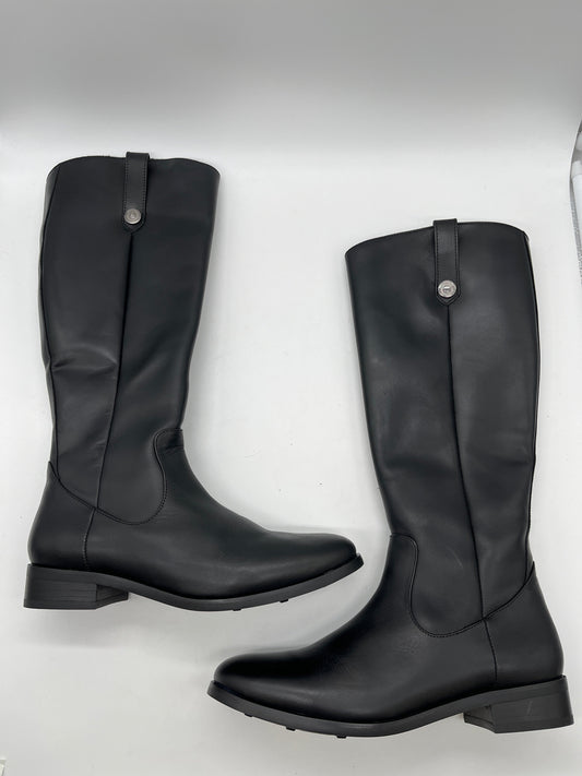 Boots Knee Flats By Clothes Mentor In Black, Size: 9