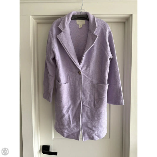 Coat Peacoat By Cynthia Rowley In Purple, Size: M