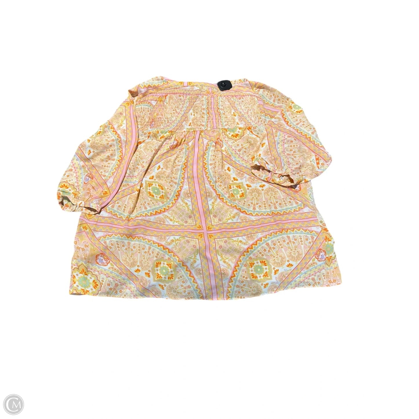 Top Long Sleeve By Rose And Olive In Yellow, Size: 2x