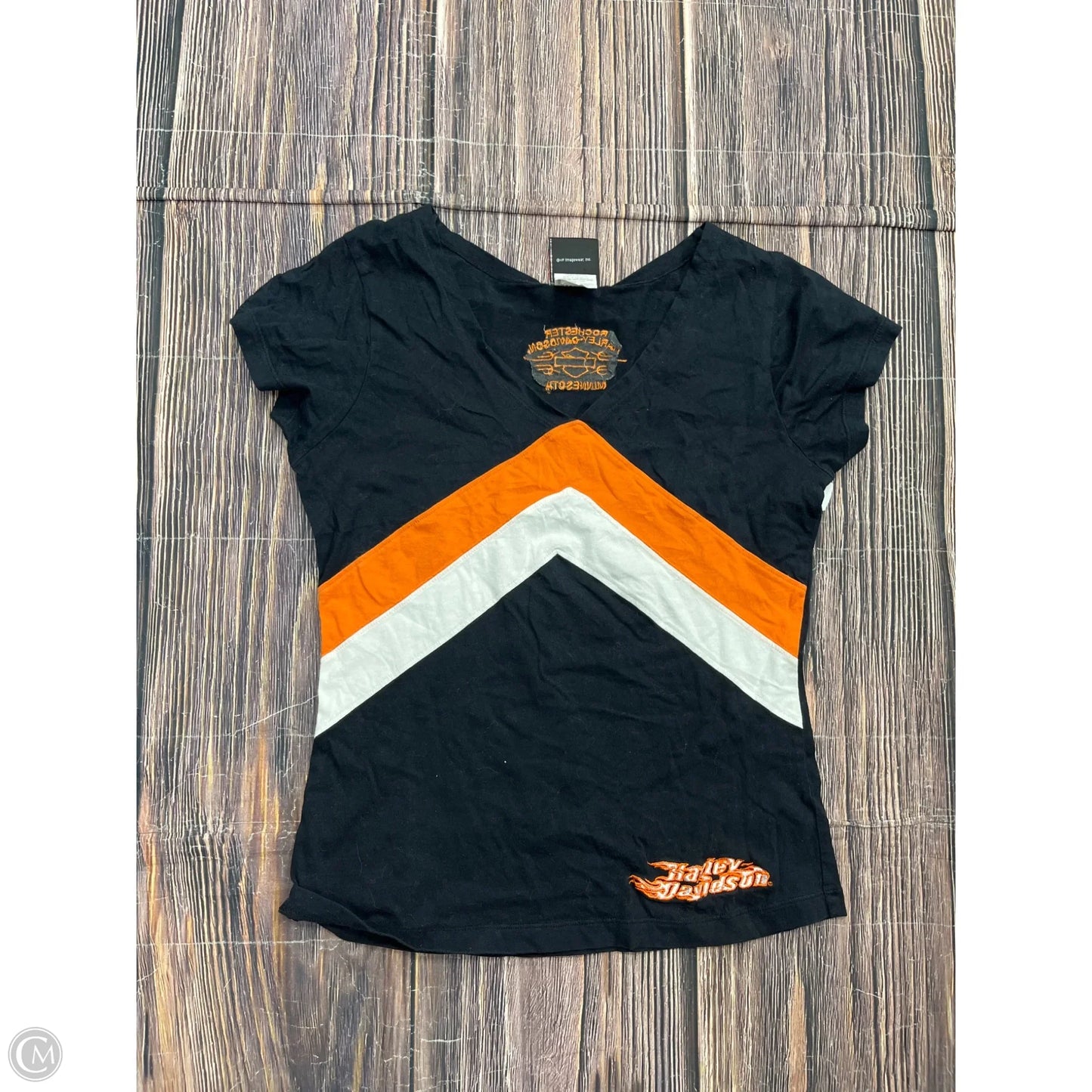 Top Short Sleeve By Harley Davidson In Black, Size: L