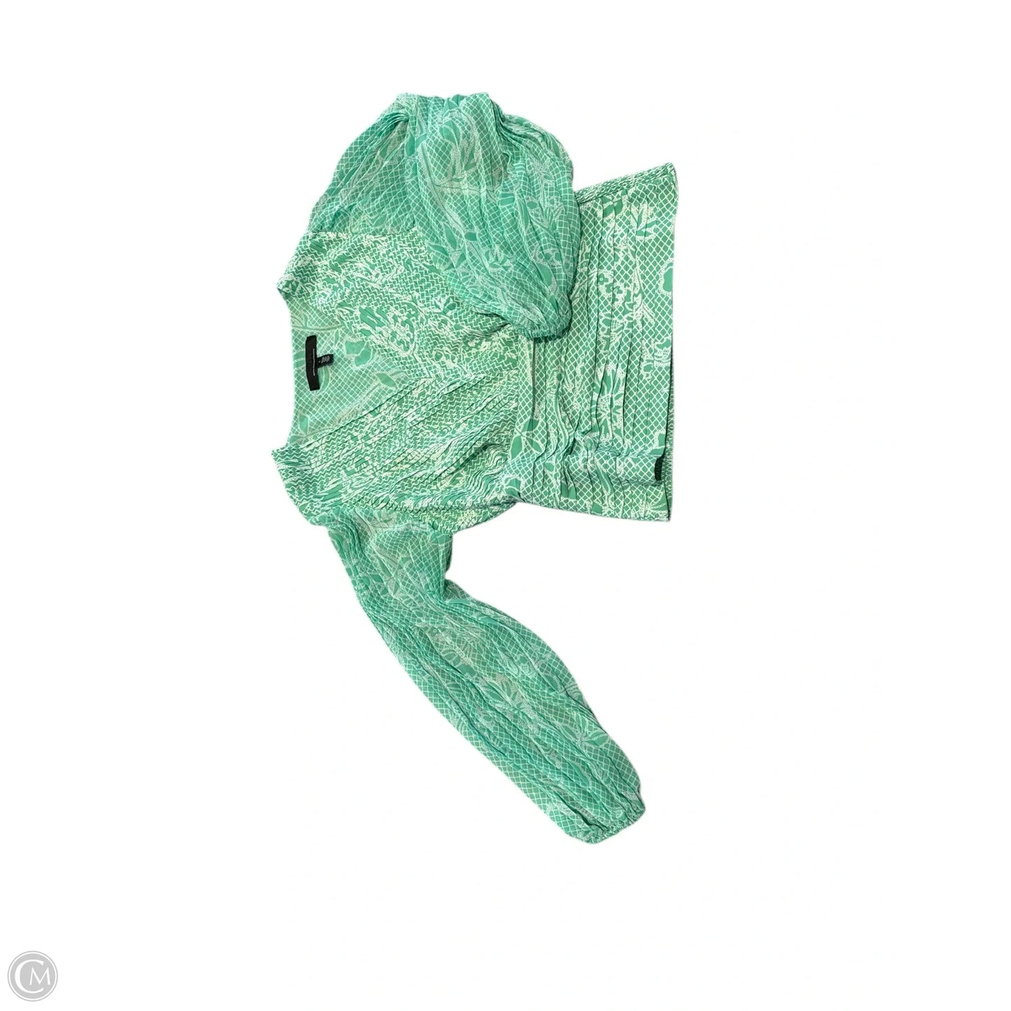 Top Long Sleeve By White House Black Market In Green, Size: S