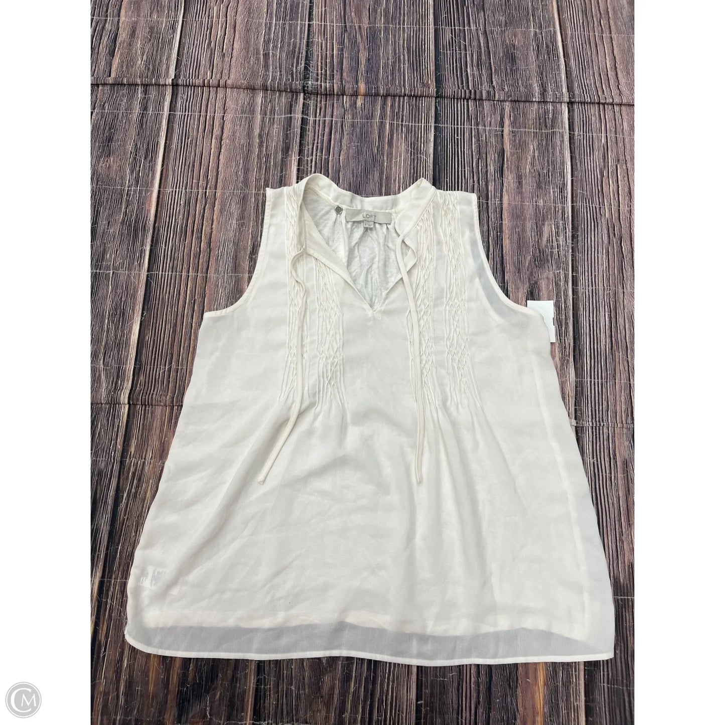 Tank Top By Loft In Cream, Size: S