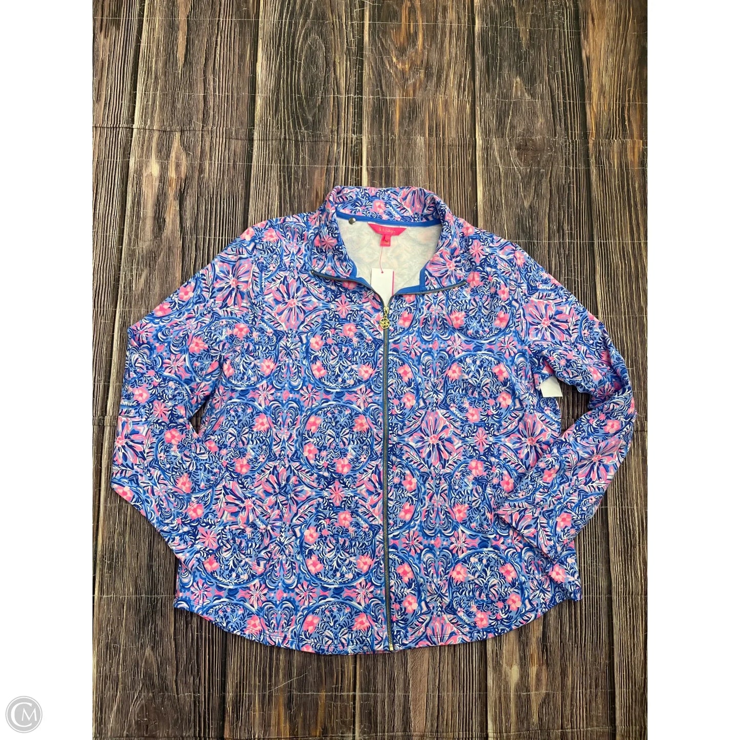 Jacket Designer By Lilly Pulitzer In Blue, Size: 1x