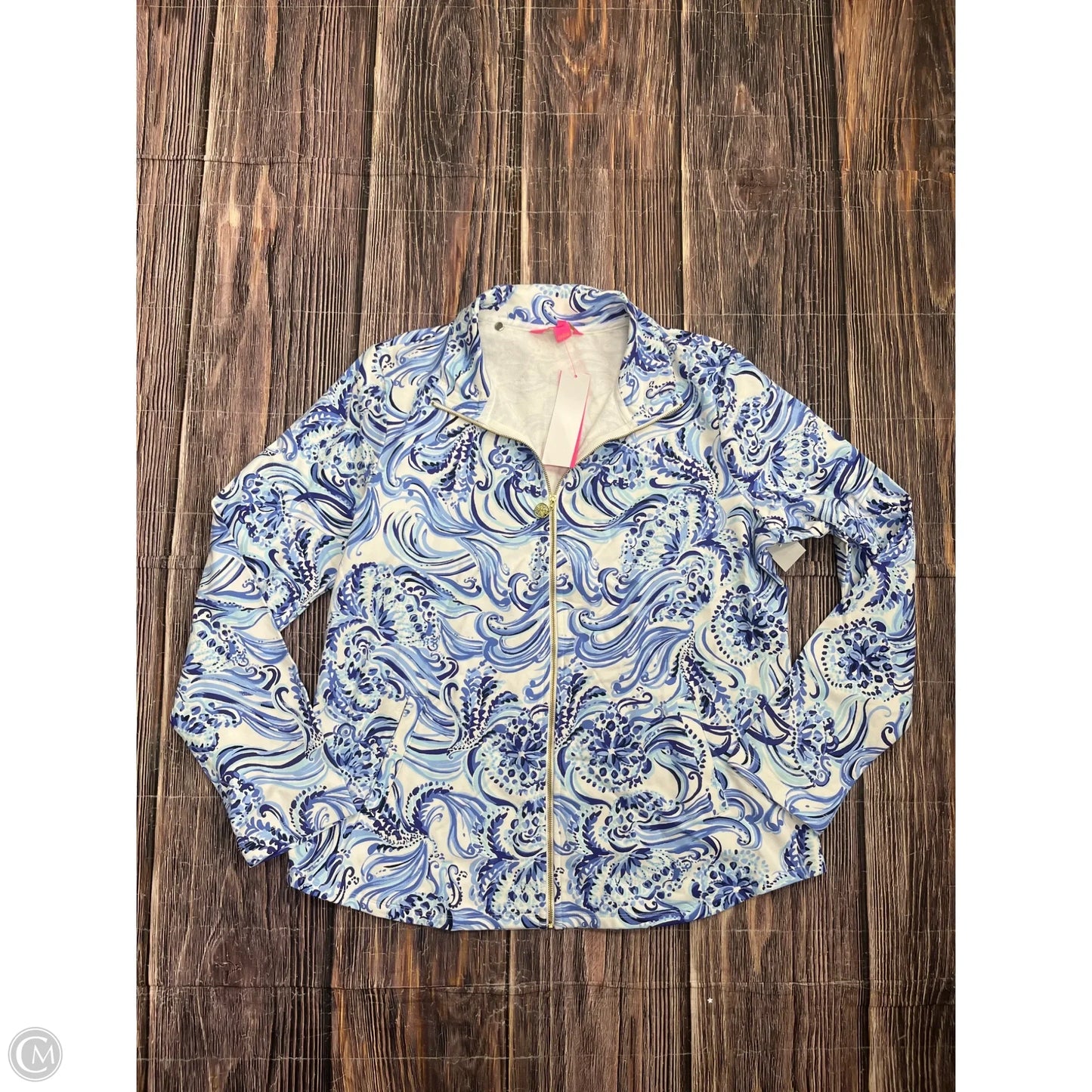 Jacket Designer By Lilly Pulitzer In Blue, Size: 1x