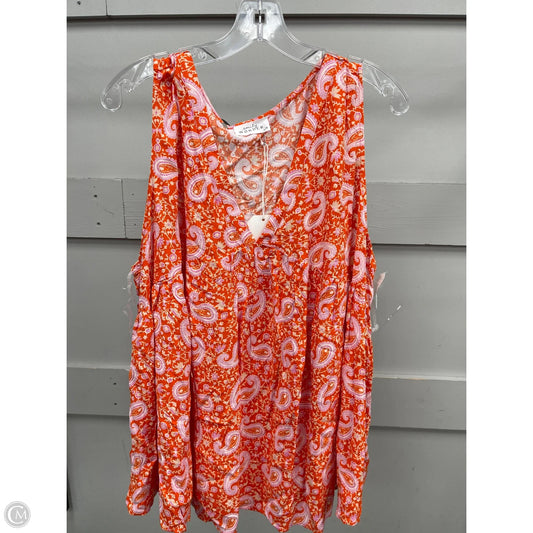 Tank Top By Emily Wonder In Orange, Size: 1x