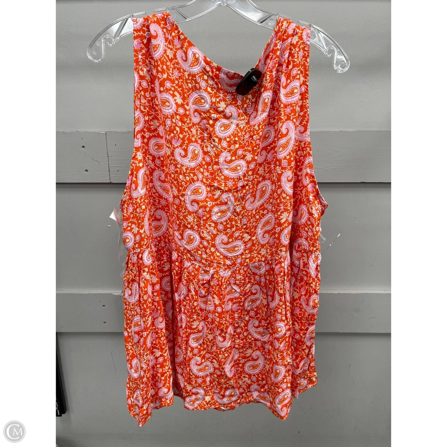 Tank Top By Emily Wonder In Orange, Size: 1x