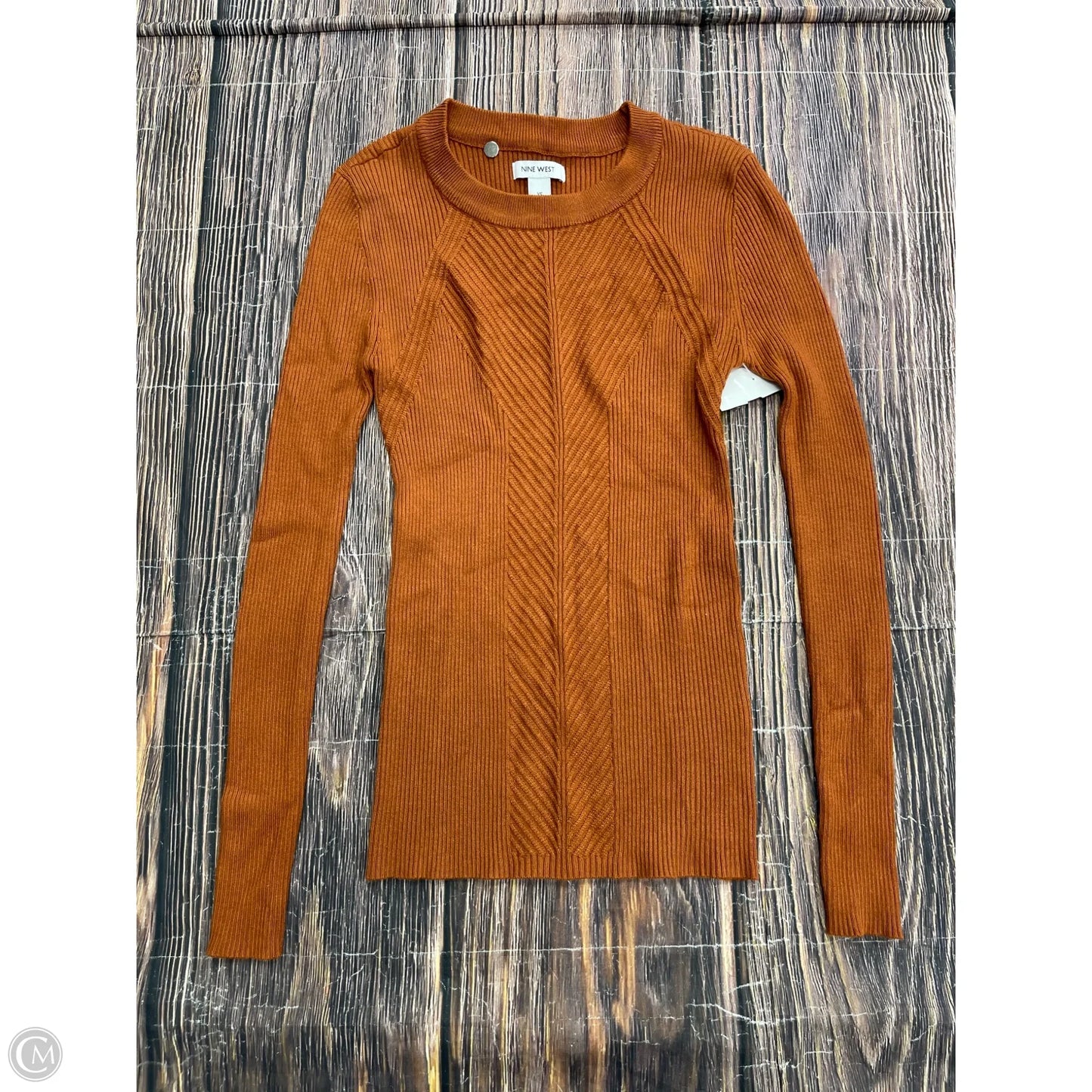 Sweater By Nine West In Orange, Size: Xs