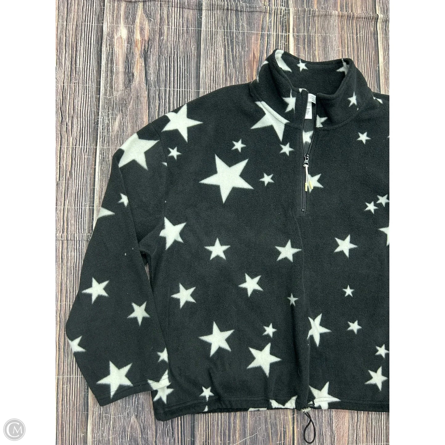 Sweatshirt Collar By Clothes Mentor In Black, Size: 3x