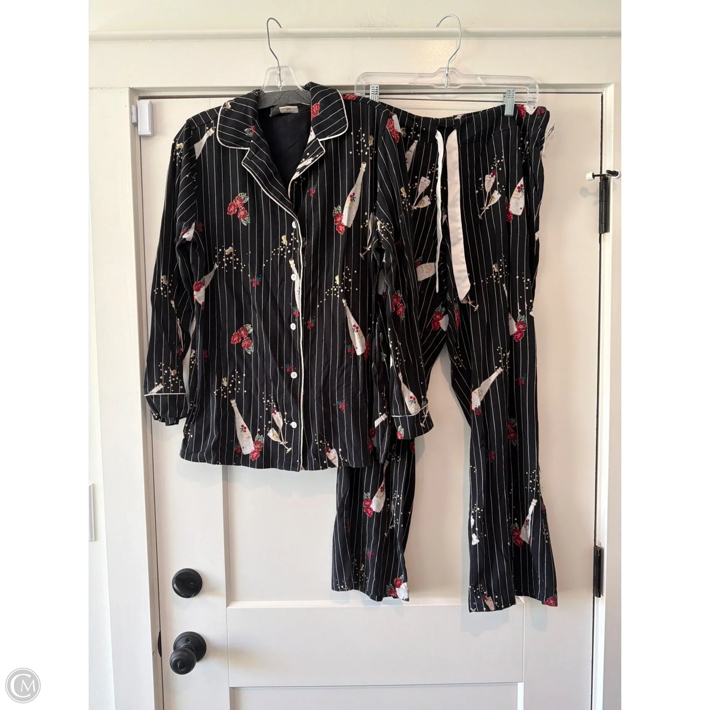 Pajamas 2pc By Soma In Black, Size: L