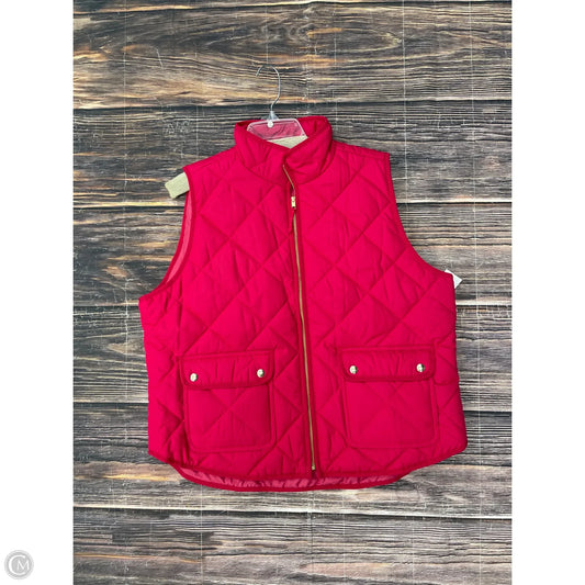 Vest Puffer & Quilted By J. Crew In Pink, Size: 1x