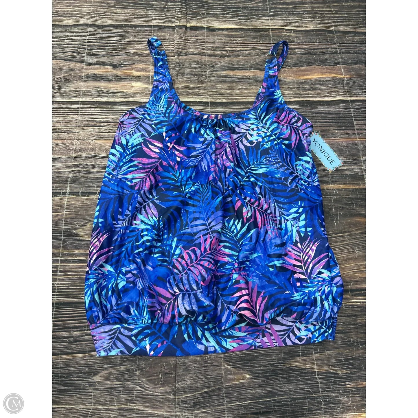 Swimsuit Top By Younique In Blue, Size: M