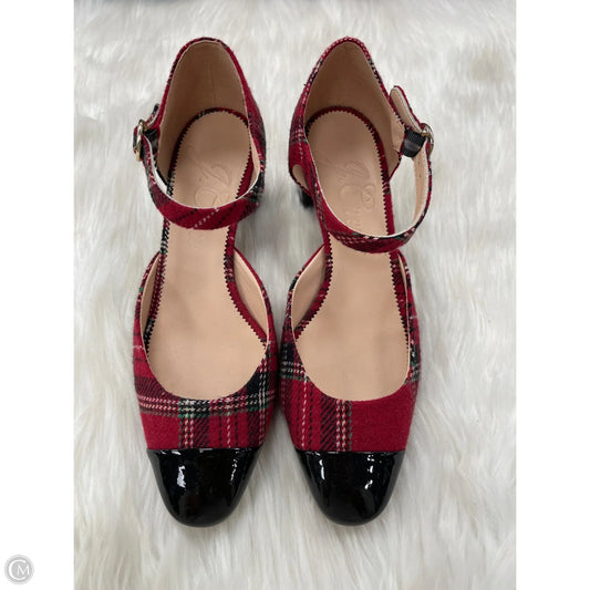 Shoes Heels Block By J. Crew In Red, Size: 9