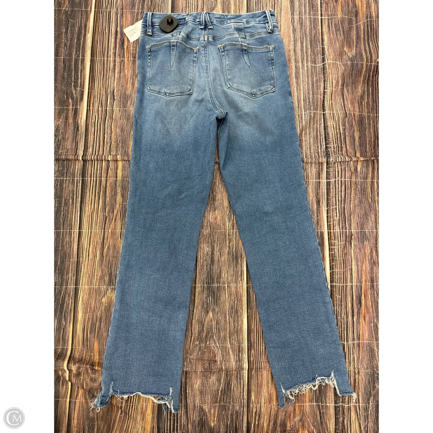 Jeans Straight By Good American In Blue Denim, Size: 4