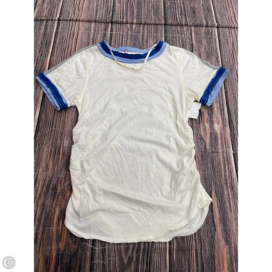 Top Short Sleeve By We The Free In Cream, Size: Xl