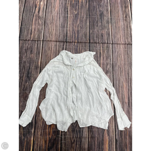 Top Long Sleeve By Free People In White, Size: S
