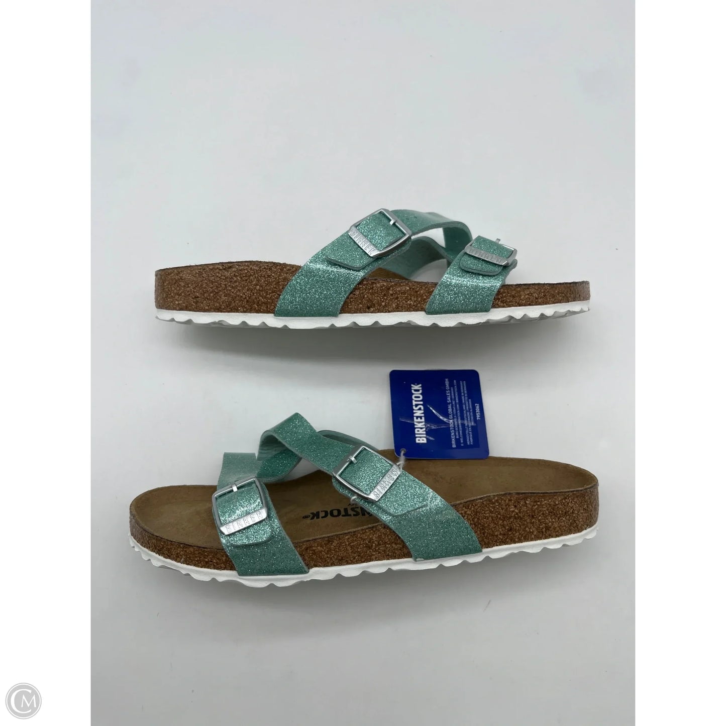Shoes Flats By Birkenstock In Blue, Size: 8