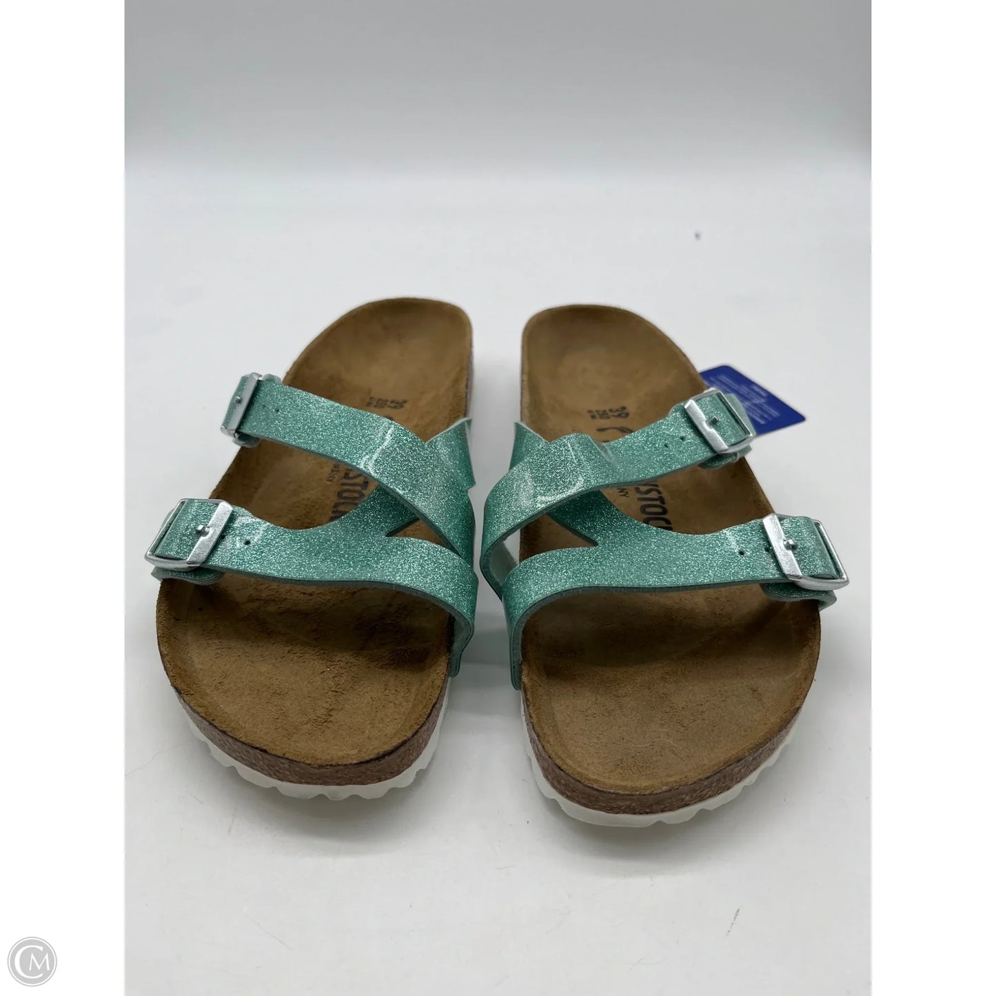 Shoes Flats By Birkenstock In Blue, Size: 8