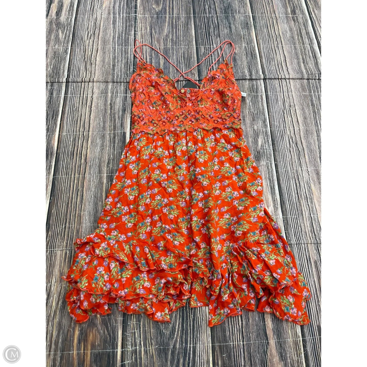 Dress Casual Short By Free People In Orange, Size: L