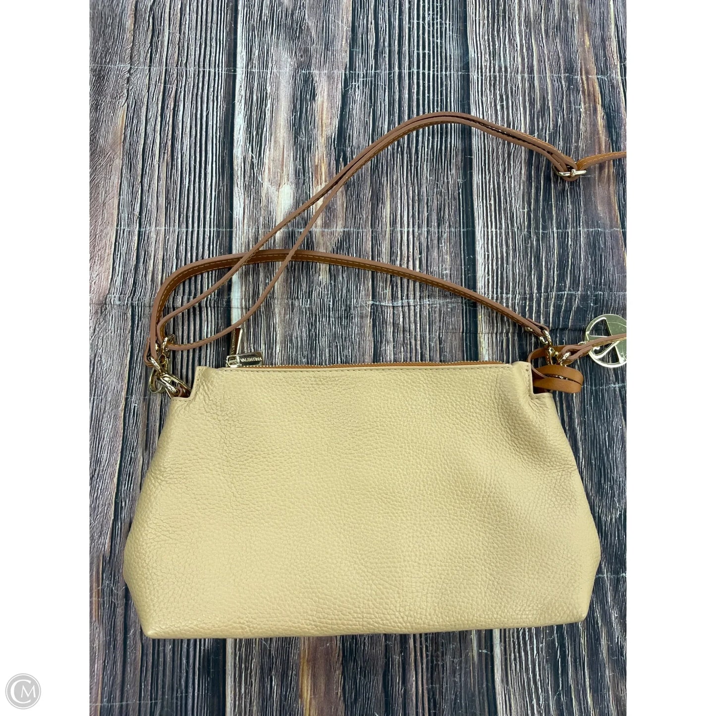 Crossbody Leather By Valentina, Size: Medium