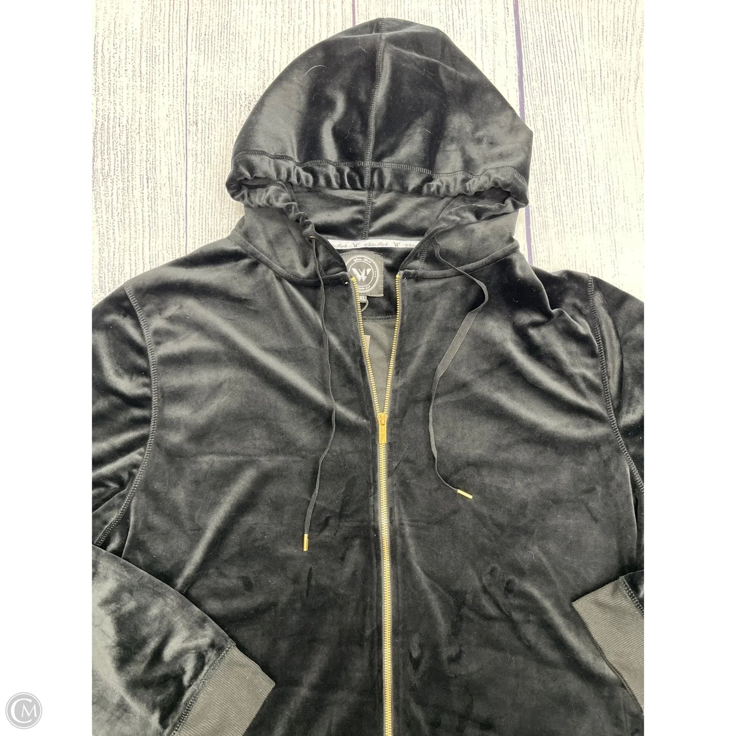 Sweatshirt Hoodie By White Mark In Black, Size: 3x