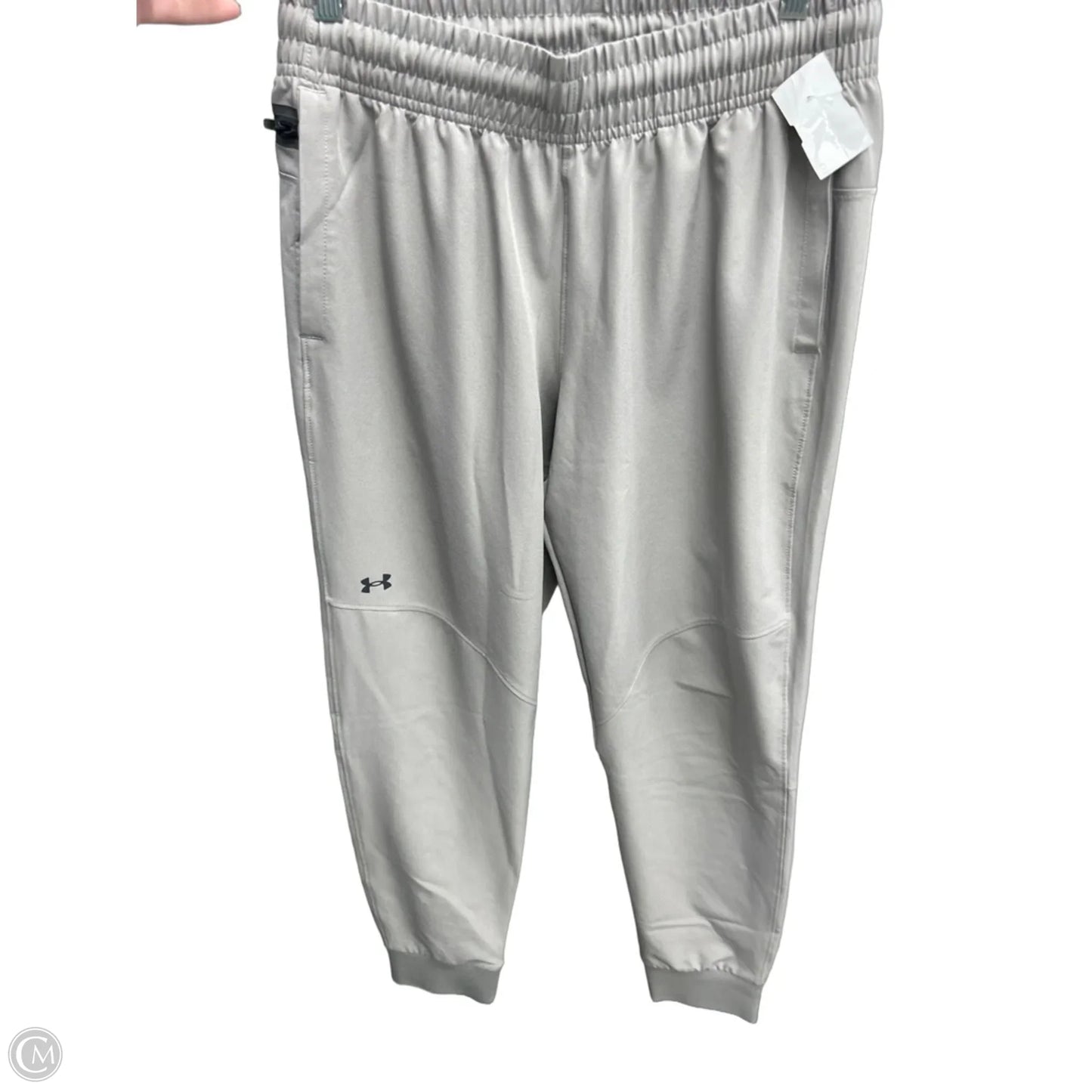 Athletic Pants By Under Armour In Grey, Size: S