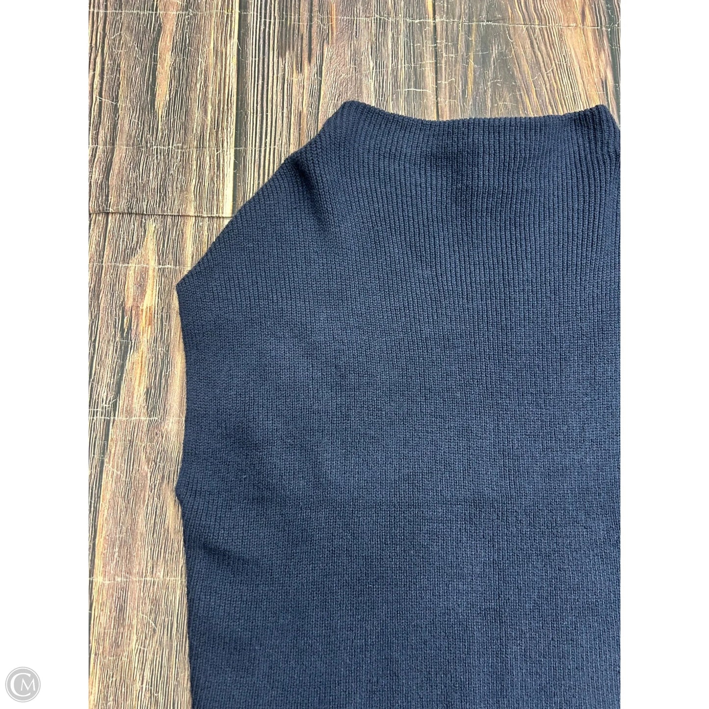Sweater Short Sleeve By Chicos In Blue, Size: S