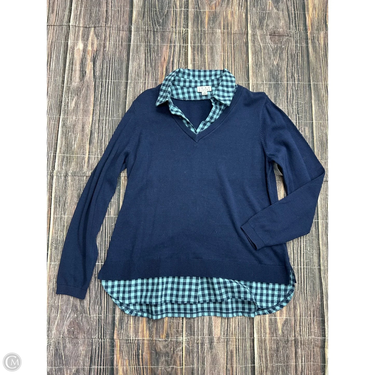 Sweater By Joan Rivers In Navy, Size: M