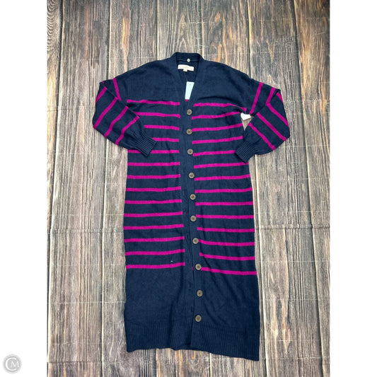 Cardigan By Loft In Navy, Size: Mp