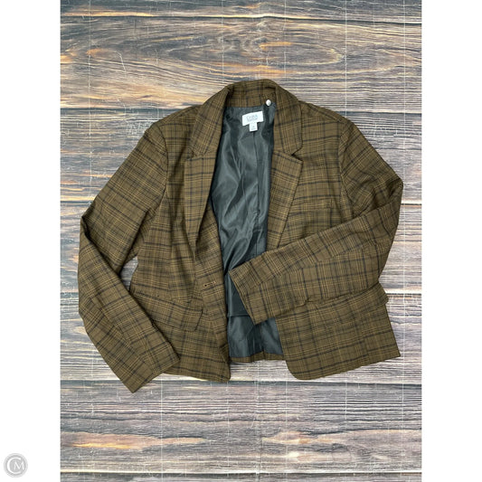 Blazer By Croft And Barrow In Plaid Pattern, Size: M