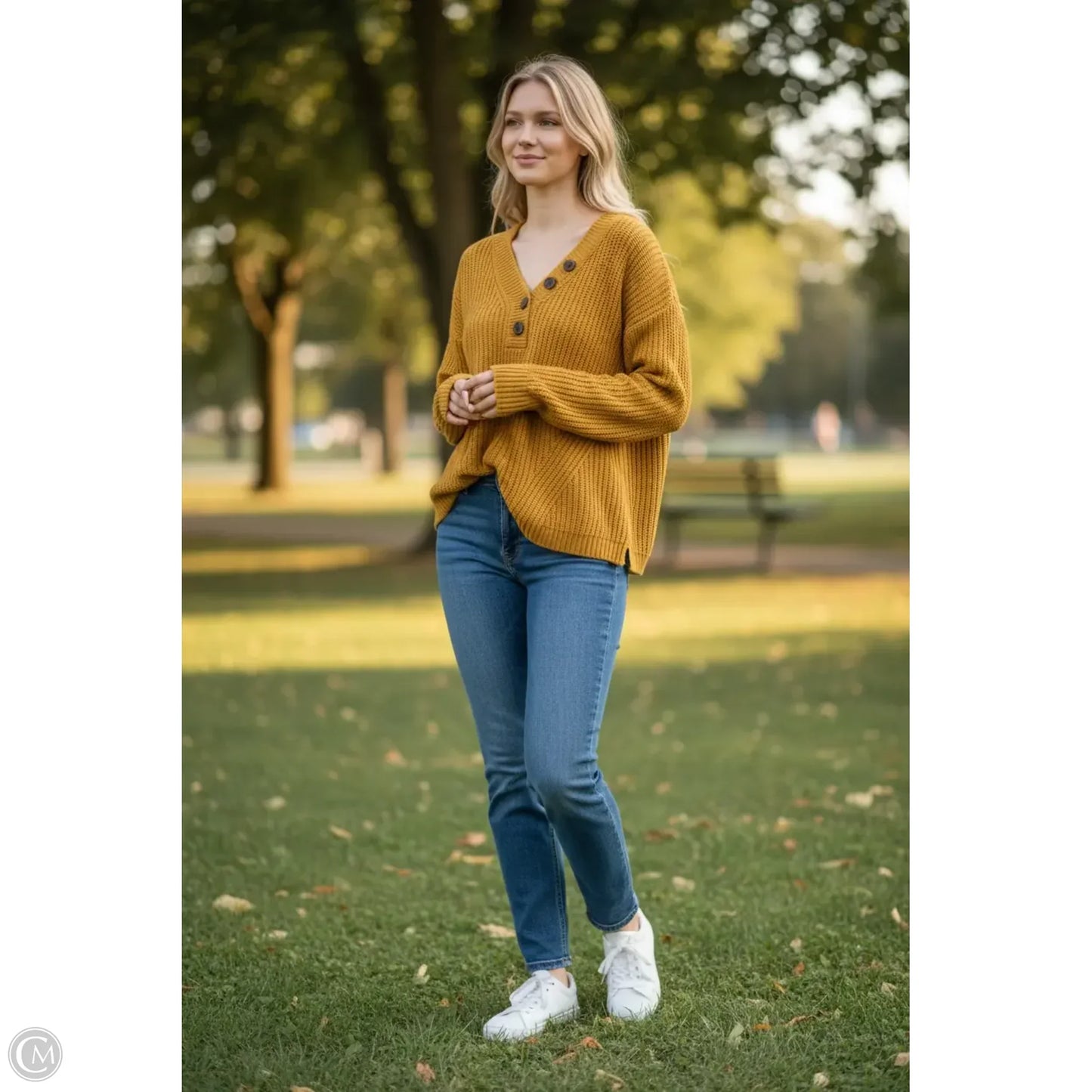 Sweater By Maurices In Yellow, Size: S