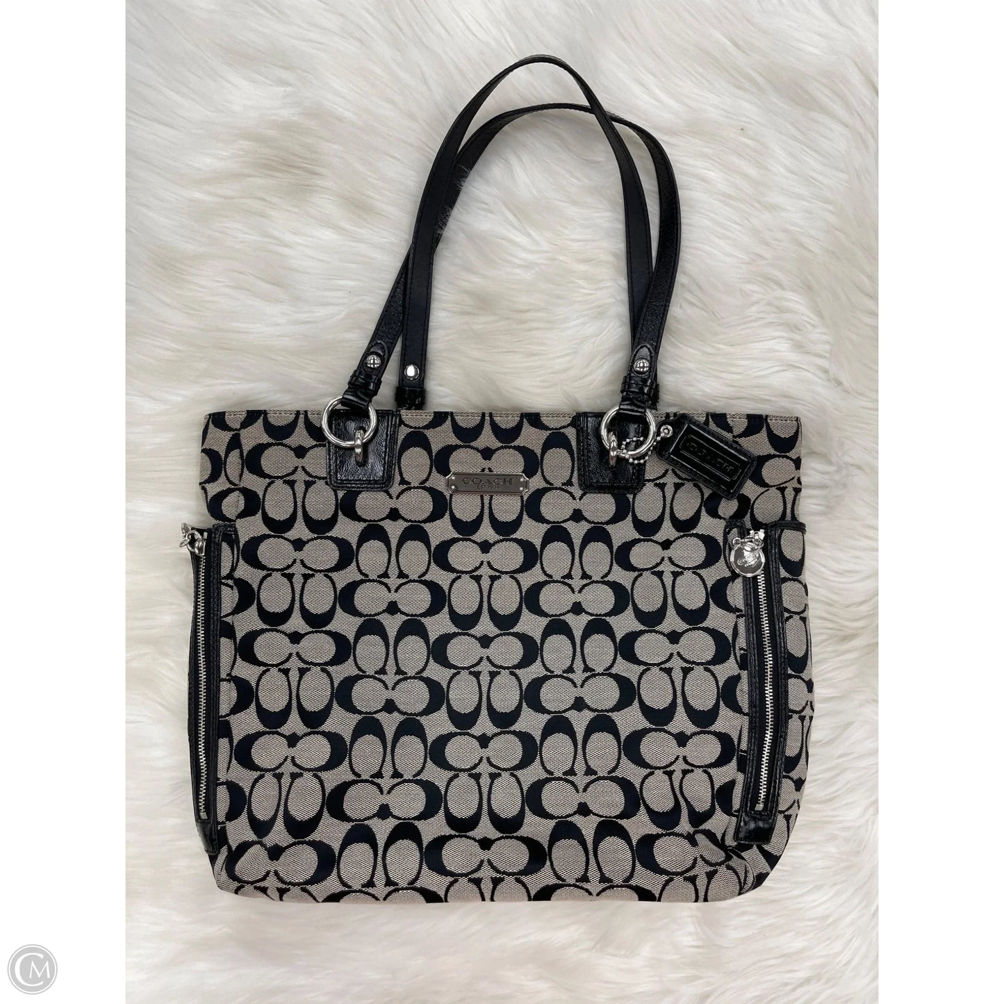 Tote Designer By Coach, Size: Medium