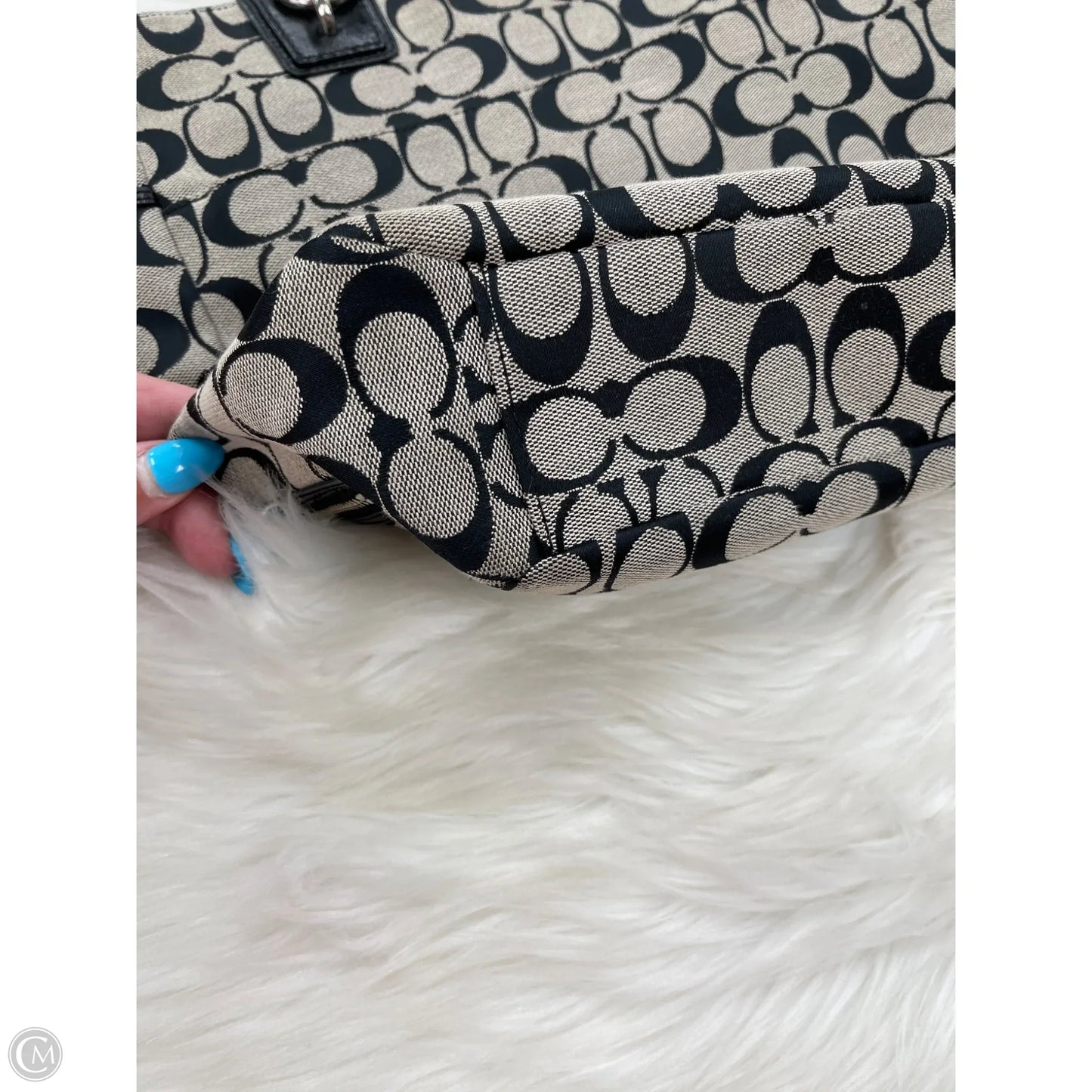 Tote Designer By Coach, Size: Medium