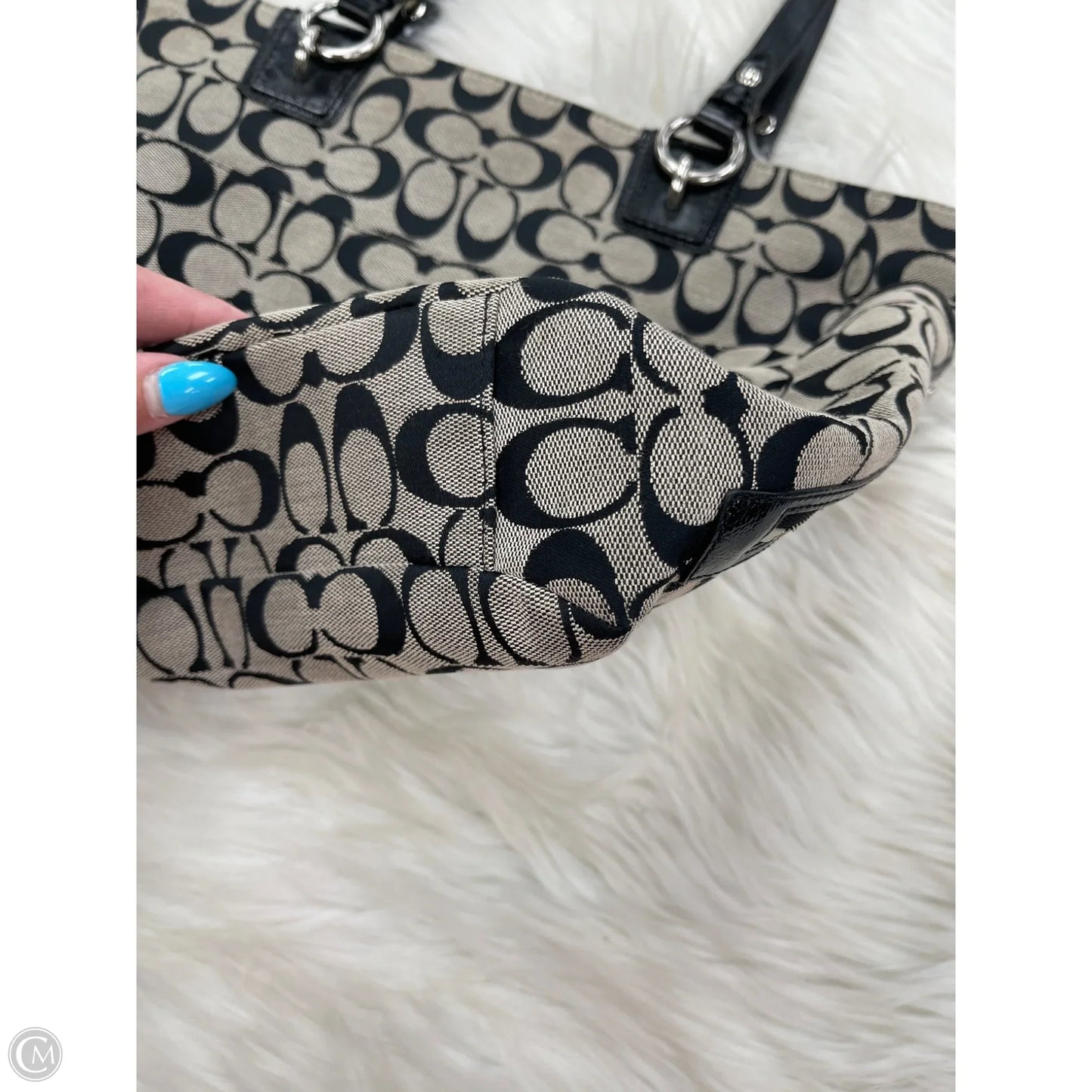Tote Designer By Coach, Size: Medium
