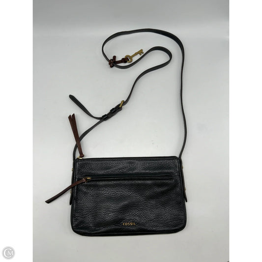 Crossbody Leather By Fossil, Size: Small