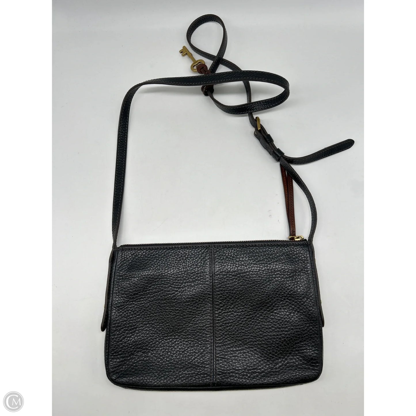 Crossbody Leather By Fossil, Size: Small